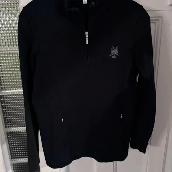 Fairway & Greene Women’s 1/4 Zip Golf Pullover, Black Size Small - Picture 2 of 9